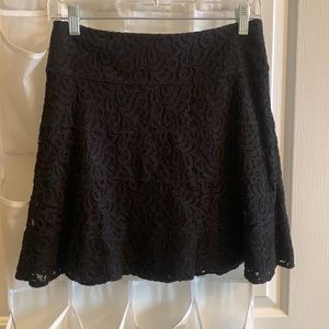 Black lace Express circle skirt
